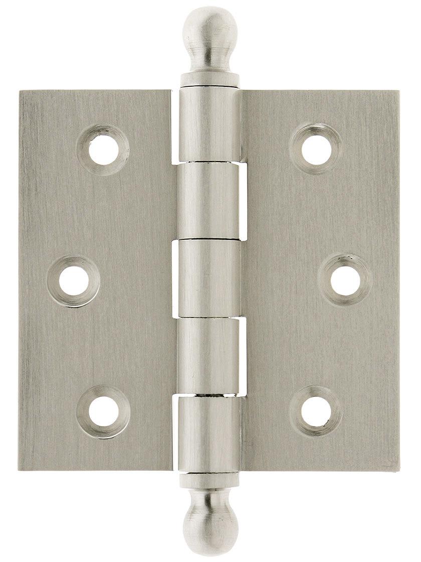 2 1/2" Solid Brass Butt Hinge With Ball Finials House of Antique Hardware